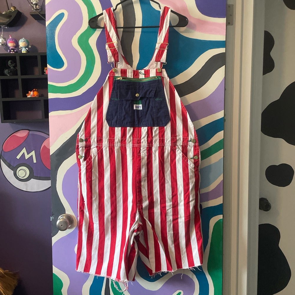 LIBERTY AMERICAN FLAG BIB OVERALLS